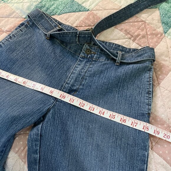 Y2K Request Jeans Juniors 9 Belted Strappy Flared Vintage Mid Rise 2000s Grunge - Picture 11 of 12